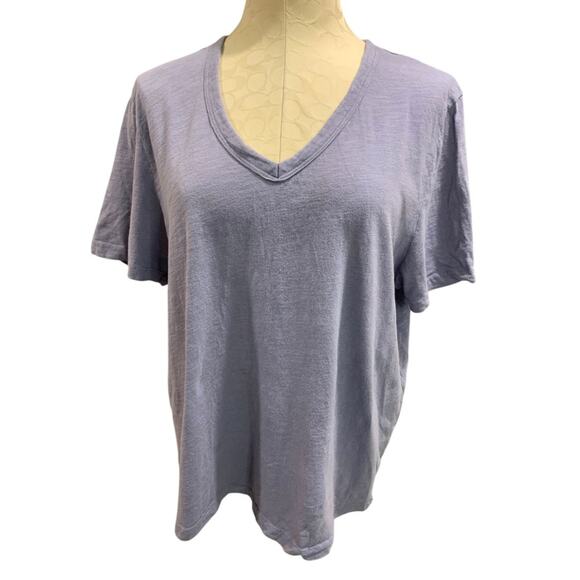 Size XL Universal Thread Purple Womens V-Neck Tshirt Short Sleeve - Picture 2 of 6